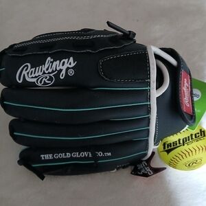 Rawlings Black and White Kids Glove